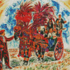 Musicians In Sicilian Cart Diamond Paintings