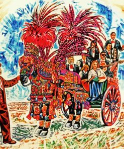 Musicians In Sicilian Cart Diamond Paintings