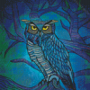 Fantasy Blue Owl Diamond Paintings