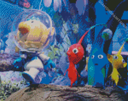 Pikmin Characters Diamond Paintings