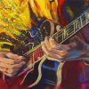 Playing Electric Guitar Diamond Paintings