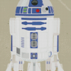 R2d2 Robot Illustration Diamond Paintings