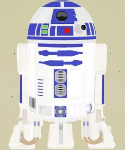 R2d2 Robot Illustration Diamond Paintings