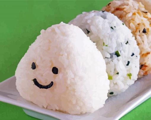 Tasty Rice Balls Diamond Paintings