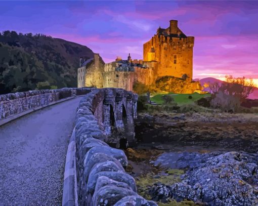 Road To Eilean Donan Castle Diamond Paintings