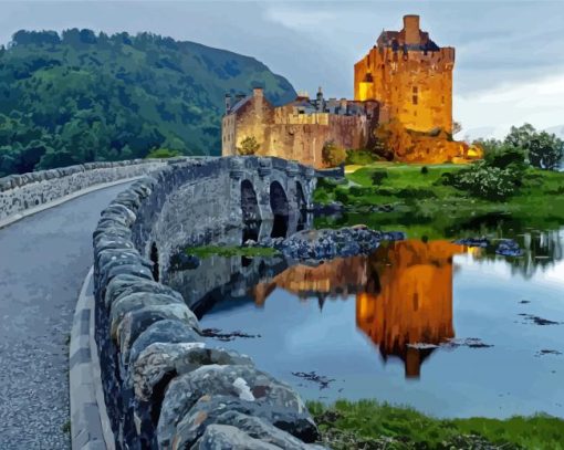 Road To Eilean Donan Palace Diamond Paintings