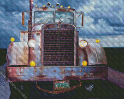 Rusty Semi Truck Diamond Paintings