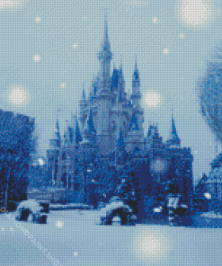 Snowy Disney Palace Diamond Paintings