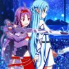 Sword Art Online Anime Girls Diamond Paintings