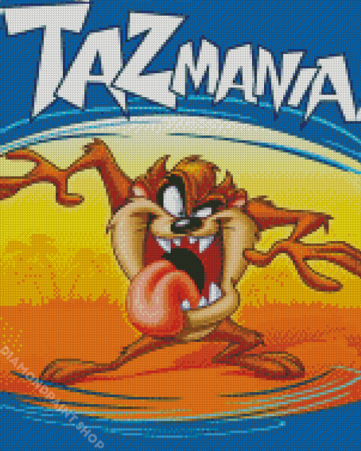 Taz Mania Poster Diamond Paintings