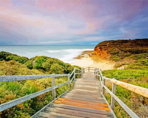 Torquay Boardwalk Diamond Paintings