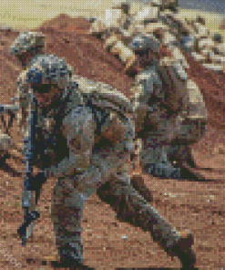 Us Army In War Diamond Paintings