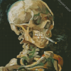 Van Gogh Skeleton Smoking Diamond Paintings