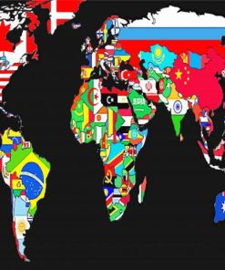 Worlds Flags Diamond Paintings