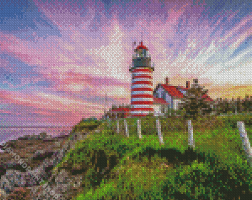 West Quoddy Lighthouse Diamond Paintings