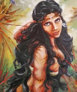 Wild Woman Art Diamond Paintings