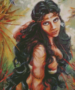 Wild Woman Art Diamond Paintings