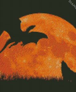 Wolf Dragon Silhouette Diamond Paintings