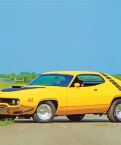 Yellow 1971 Roadrunner Diamond Paintings