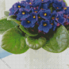 Purple African Violets Diamond Paintings