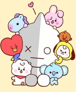 Aesthetic BT21 Cartoon Diamond Paintings