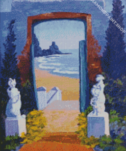 Aesthetic Door Beach Diamond Paintings