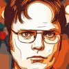 Aesthetic Dwight Schrute Art Diamond Paintings