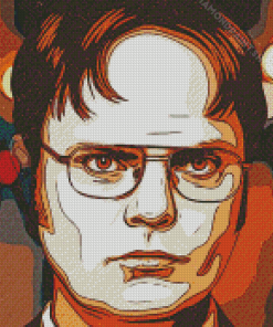 Aesthetic Dwight Schrute Art Diamond Paintings