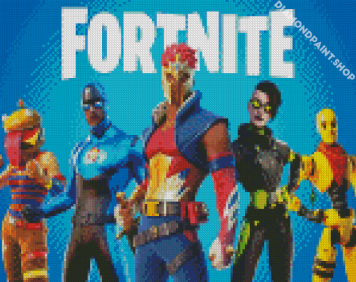 Fortnite Game Poster Diamond Paintings