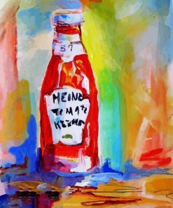 Ketchup Bottle Diamond Paintings