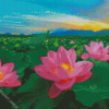 Lotus Blossoms Diamond Paintings