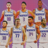 Sacramento Kings Team Diamond Paintings