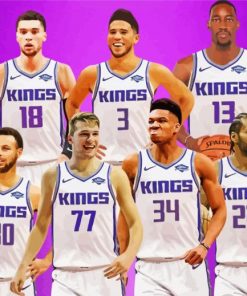 Sacramento Kings Team Diamond Paintings