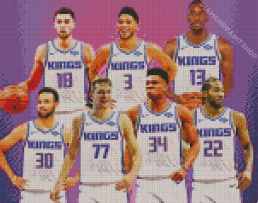 Sacramento Kings Team Diamond Paintings