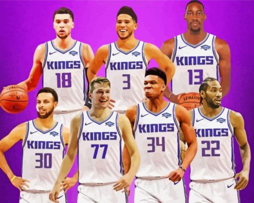 Sacramento Kings Team Diamond Paintings