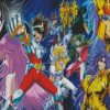 Saint Seiya Anime Characters Diamond Paintings