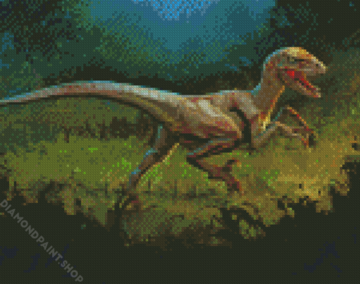 Aesthetic Velociraptor Diamond Paintings