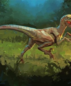 Aesthetic Velociraptor Diamond Paintings