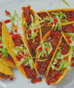 Aesthetic Beef Tacos Diamond Paintings