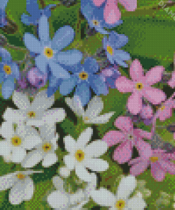 Forget Me Not Flowers Diamond Paintings