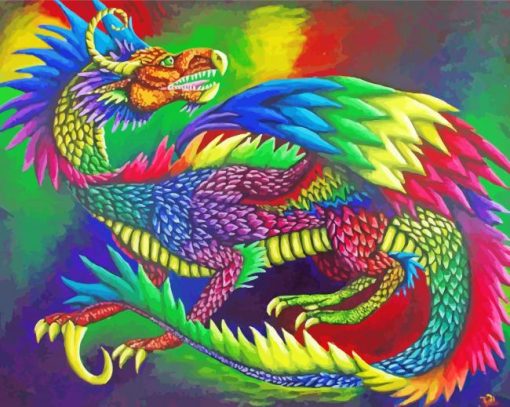 Rainbow Dragon Diamond Paintings