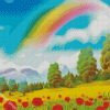 Rainbow Landscape Art Diamond Paintings