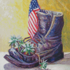 American Army Boot Diamond Paintings