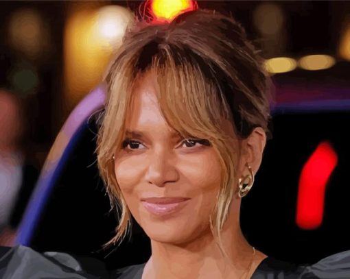 Pretty Halle Berry Diamond Paintings