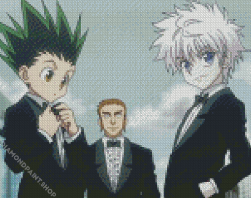 Gon And Killua Manga Diamond Paintings