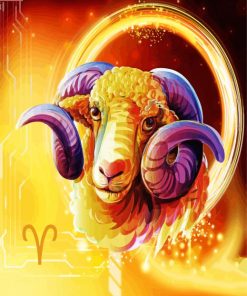 Aries Sign Diamond Paintings