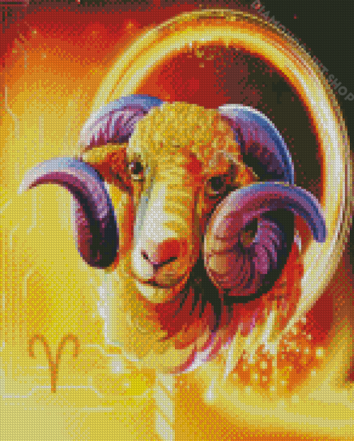 Aries Sign Diamond Paintings