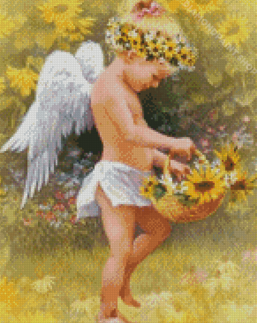 Sunflower Angel Diamond Paintings