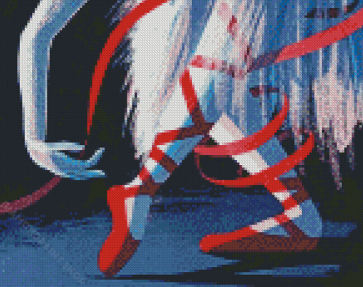 Ballerina Red Shoes Diamond Paintings