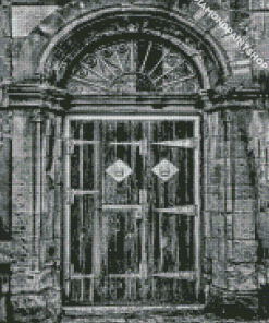 Monochrome Greek Door Diamond Paintings